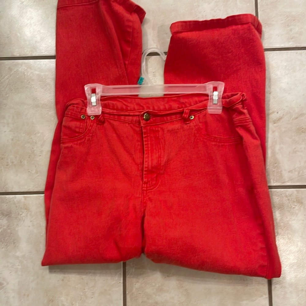 Red jeans